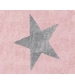 Alfombra estela rosa/gris